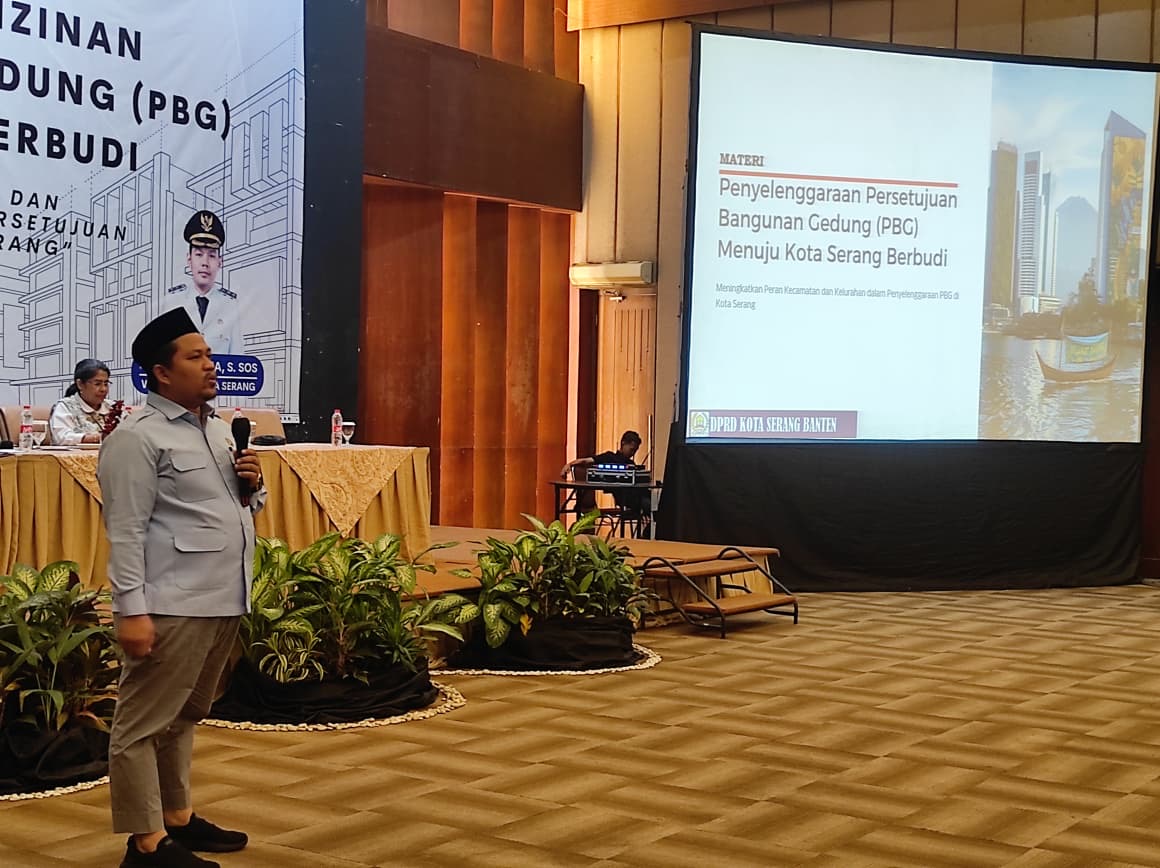 Dinas PUPR Kota Serang melaksanakan sosialisasi PBG menuju Kota Serang Berbudi. (7 Oktober 2025)