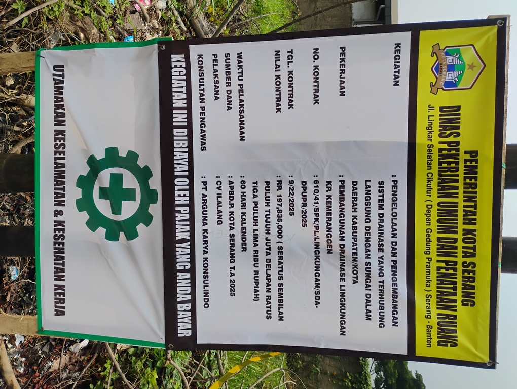 Dinas PUPR Kota Serang melakukan Uji Hammer Test di Link Kp Kemeranggen. (17 Oktober 2025)