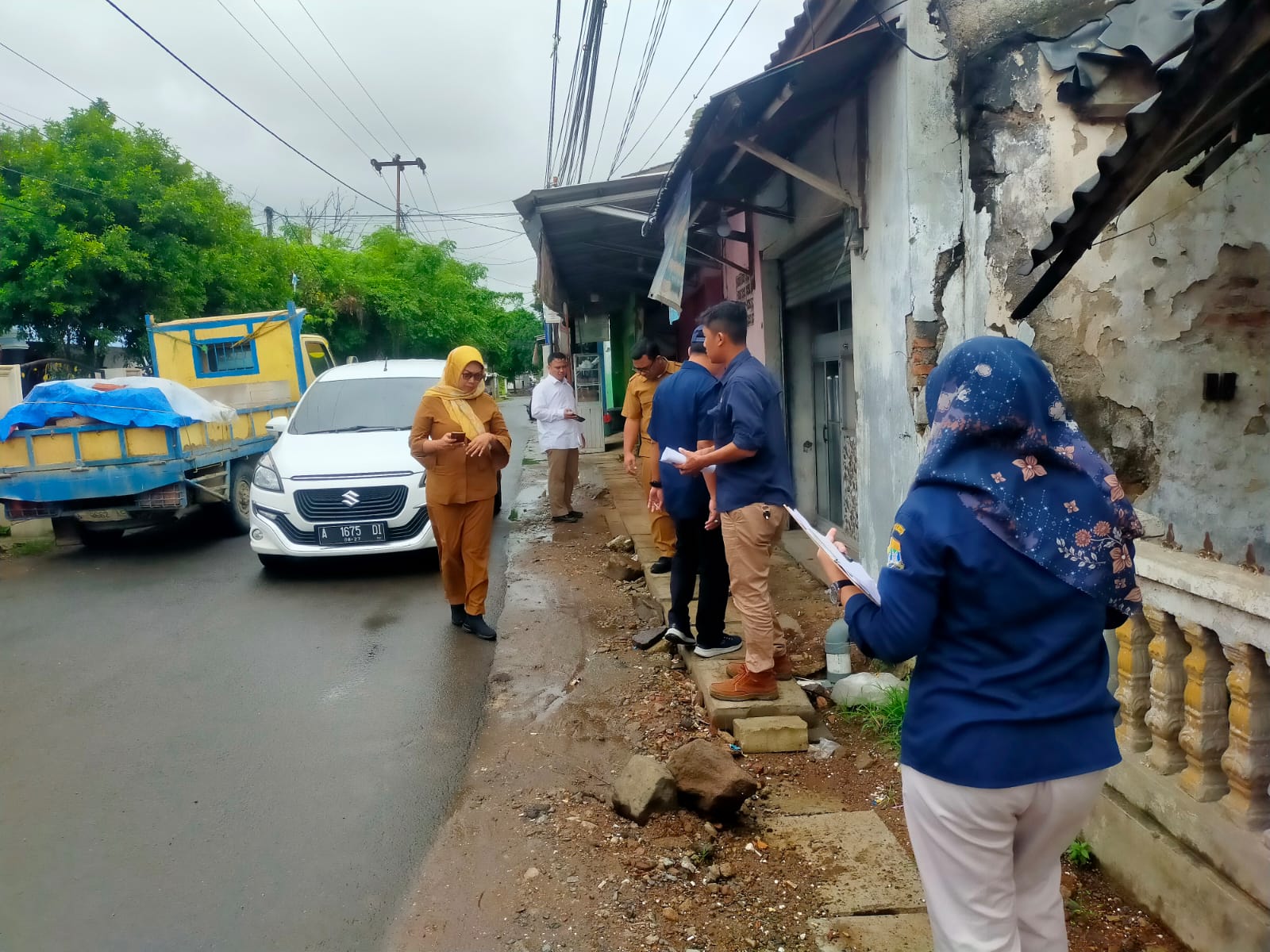 Monitoring Adpem Setda Kota Serang lokasi penancangan lama. (16 April 2025)