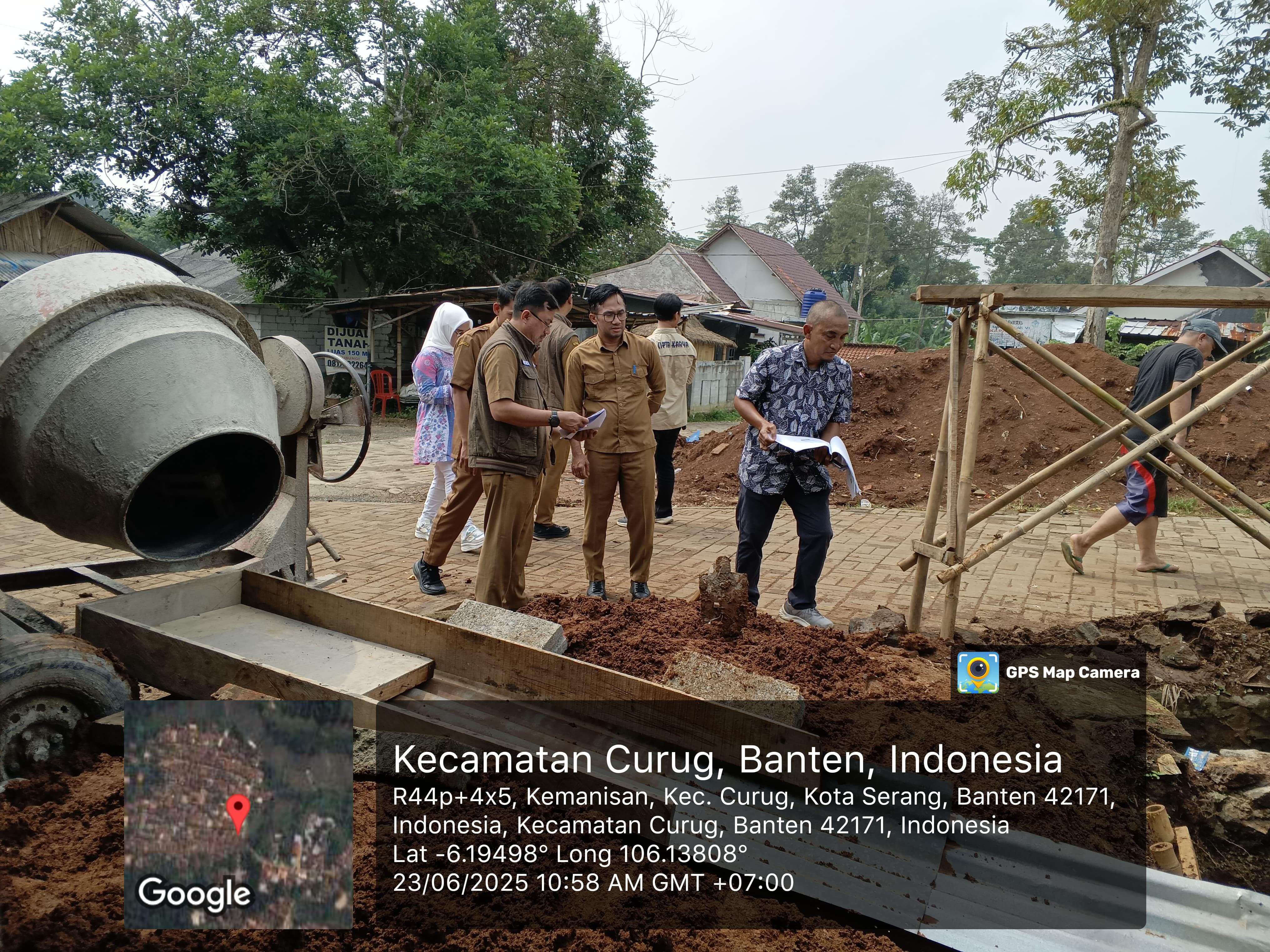 Inspeksi Pekerjaan Menara Air di Kec. Curug. (24 Juni 2025)