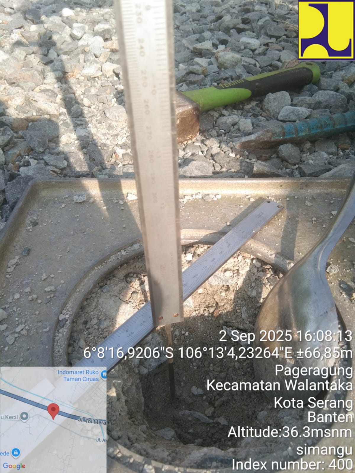 Rekonstruksi Jalan Sadik - Simangu Kelurahan Pager Agung Kecamatan Walantaka Kota Serang. (6 September 2025)